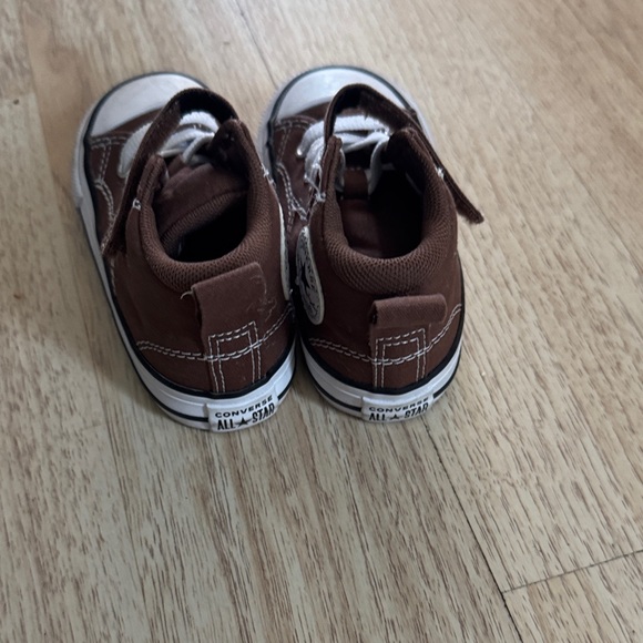 Brown Kids High-Top Sneakers - Picture 3 of 5